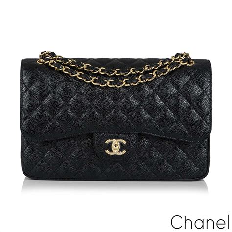 black chanel flap